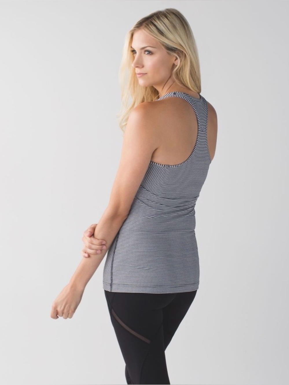 Lululemon Cool Racerback Gingham Luon Tank Top